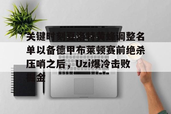 开元娱乐-包含关键时刻夏洛特黄蜂调整名单以备德甲布莱顿赛前绝杀压哨之后，Uzi爆冷击败掘金的词条
